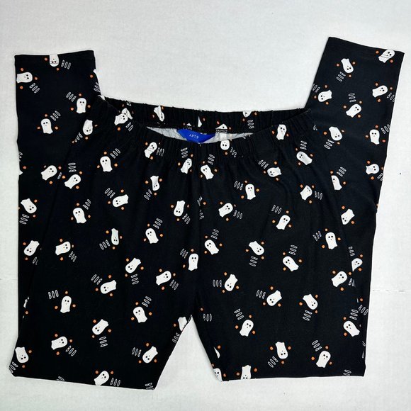 APT. 9 | Black Super Soft Boo w/ Ghost Halloween Pants | Size S - Picture 2 of 8